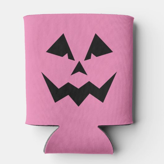 Angry Pink Jack O'Lantern Can Cooler Dosenkühler (Rückseite)