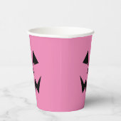 Angry Pink Jack O'Lantern Pappbecher (Rechts)