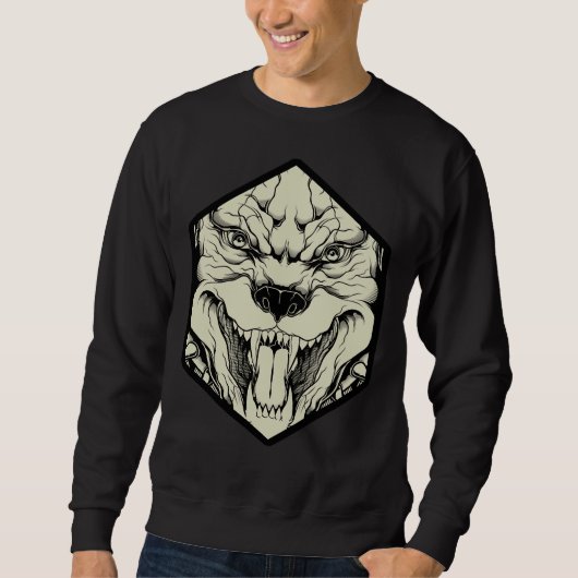 Angry Pitbull Sweatshirt (Vorderseite)