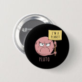 Angry Pluto Button (Vorne & Hinten)