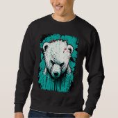 Angry Polar Bear Sweatshirt (Vorderseite)