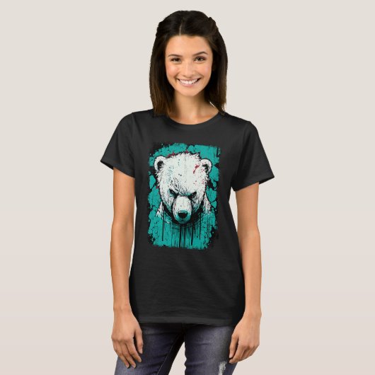 Angry Polar Bear T-Shirt (Vorne ganz)