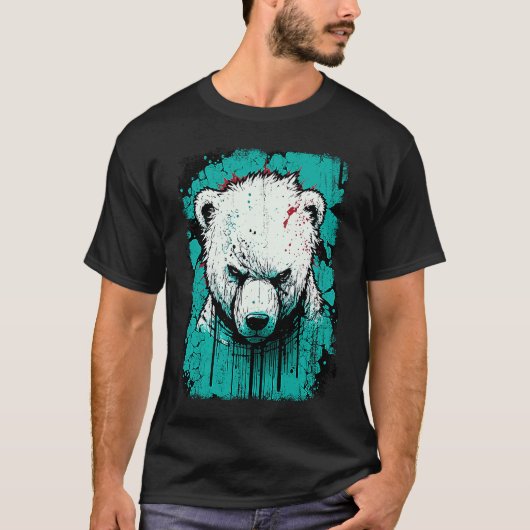 Angry Polar Bear T-Shirt (Vorderseite)