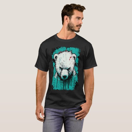 Angry Polar Bear T-Shirt (Vorne ganz)