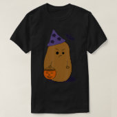 Angry Potato  Funny Halloween Grumpy Potato Wizard T-Shirt (Design vorne)