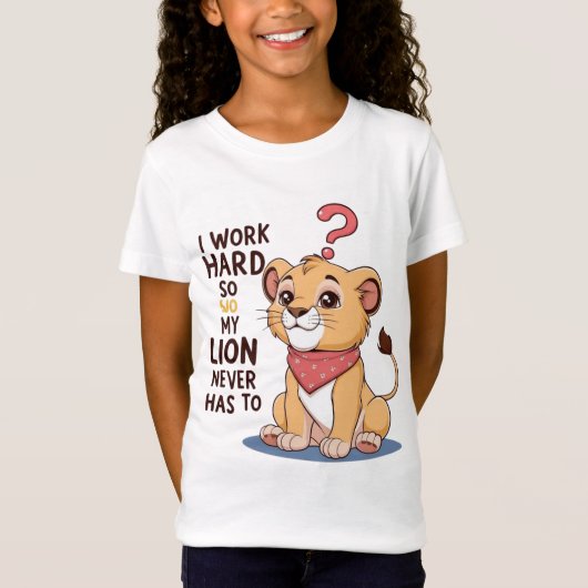 Angry Puff Lion - Niedlicher Cartoon Lion Cub T - T-Shirt