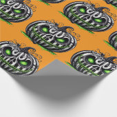 Angry Pumpkin Geschenkpapier (Ecke)