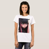 Angry Punk Rocker Girl T-Shirt (Vorne ganz)