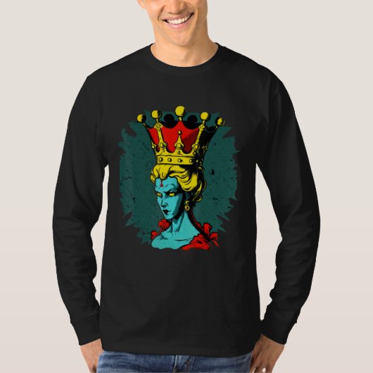 Angry Queen Chess Piece T-Shirt (Vorderseite)