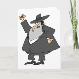 Angry Rabbi Grußkarten Karte