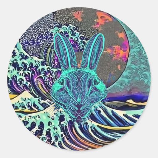 Angry Rabbit Sticker (Vorderseite)