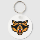 Angry Raccoon Face Schlüsselanhänger (Rückseite)