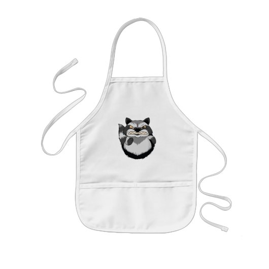 Angry Raccoon Kinderschürze (Vorne)