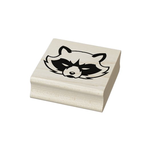 Angry Raccoon Logo Gummistempel (Stempel)