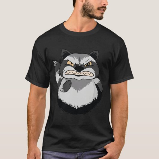 Angry Raccoon T-Shirt (Vorderseite)