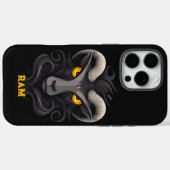 Angry Ram Black Case-Mate iPhone Hülle (Rückseite (Horizontal))