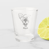 Angry Rat auf einem bösen Schädel Schnapsglas (Rückseite)