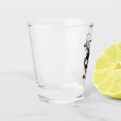 Angry Rat auf einem bösen Schädel Schnapsglas (Links)