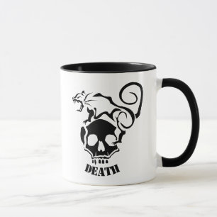 Angry Rat auf einem bösen Schädel Tasse