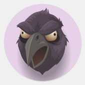 Angry Raven Aufkleber (Vorderseite)