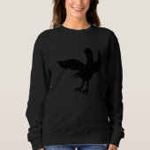 Angry Raven Crow Bird Sweatshirt (Vorderseite)