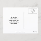 Angry Red Beetle Bug Nature Photography  Postkarte (Rückseite)