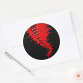 Angry Red Twister Tornado Stickers (Umschlag)
