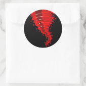 Angry Red Twister Tornado Stickers (Tasche)