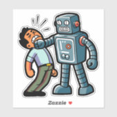 Angry Robot Aufkleber (Blatt)