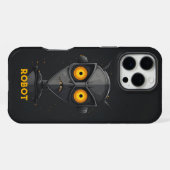 Angry Robot Black iPhone Hülle (Rückseite (Horizontal))