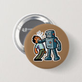 Angry Robot Button (Vorne & Hinten)