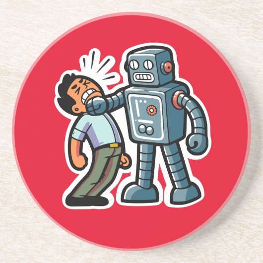 Angry Robot Getränkeuntersetzer (Vorne)