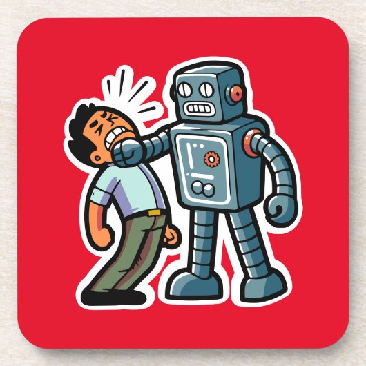 Angry Robot Getränkeuntersetzer (Vorderseite)