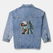 Angry Robot Jeansjacke (Rückseite)