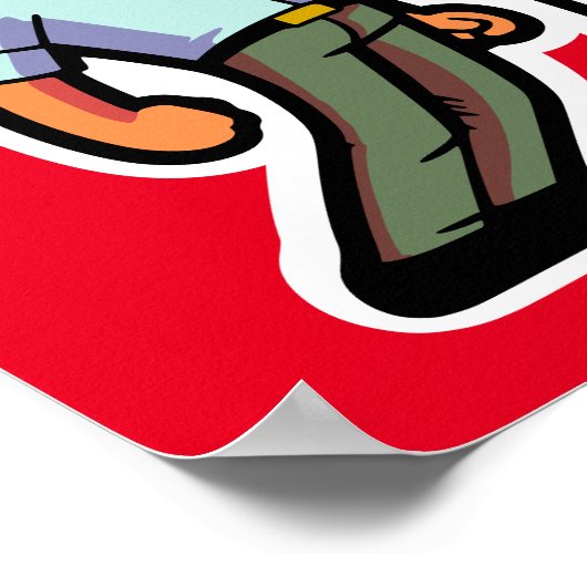 Angry Robot Poster (Ecke)