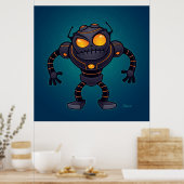 Angry Robot Poster (Küche)