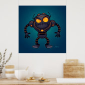 Angry Robot Poster (Küche)