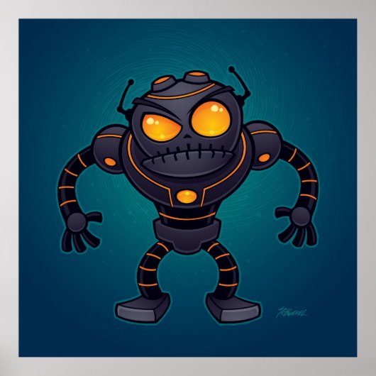 Angry Robot Poster (Vorne)