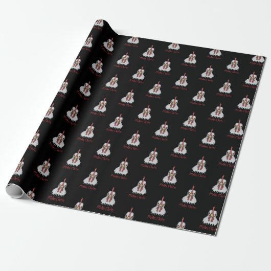 Angry Rooster Mother Clucker Wrapping Paper Geschenkpapier (Ungerollt)
