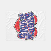 Angry Runs Fans Design v2 Fleecedecke (Vorderseite (Horizontal))