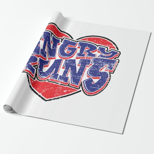 Angry Runs Fans Design v2 Geschenkpapier (Ungerollt)