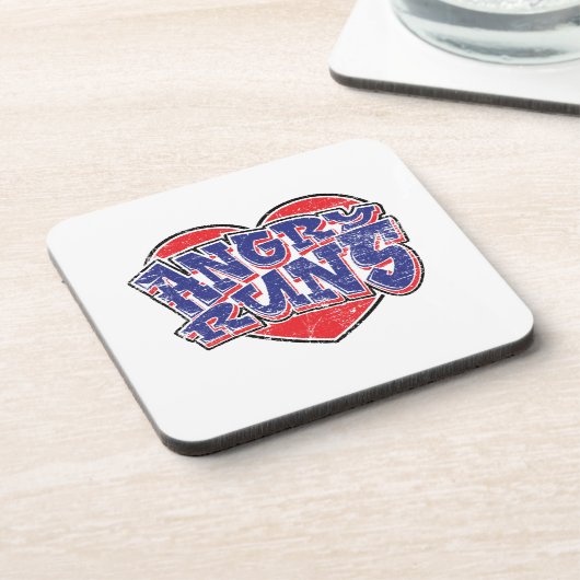 Angry Runs Fans Design v2 Getränkeuntersetzer (Linke Seite)