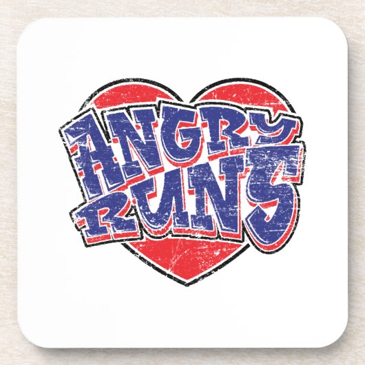 Angry Runs Fans Design v2 Getränkeuntersetzer (Vorderseite)