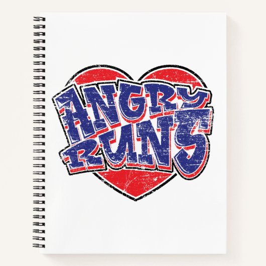 Angry Runs Fans Design v2 Notizblock (Vorderseite)