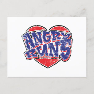 Angry Runs Fans Design v2 Postkarte
