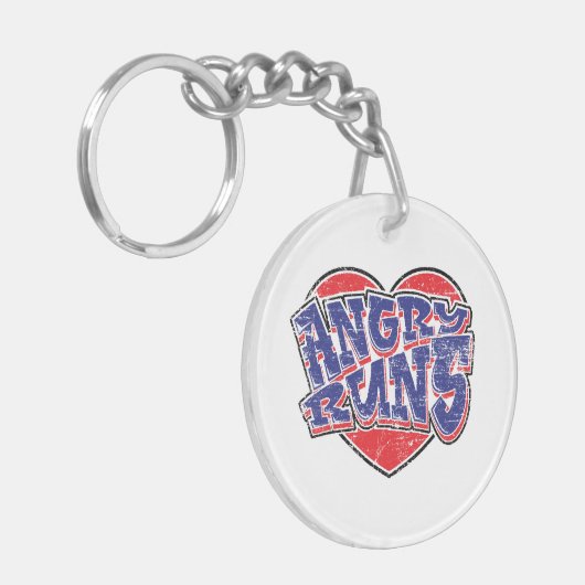 Angry Runs Fans Design v2 Schlüsselanhänger (Vorderseite links)