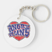 Angry Runs Fans Design v2 Schlüsselanhänger (Rückseite)