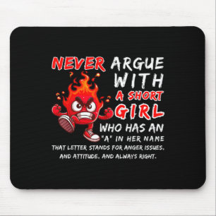 Angry S Zitat Niedlicher Spaß nie behaupten, ein K Mousepad