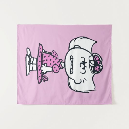 Angry Sally Wandteppich (Vorderseite (Horizontal))