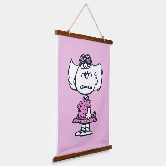 Angry Sally Wandteppich Mit Holzrahmen (Gewinkelt)